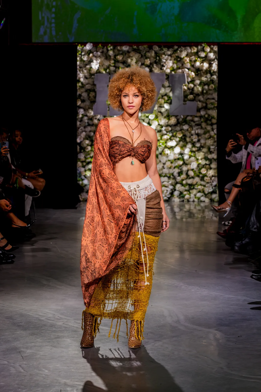 Runway fashion shot