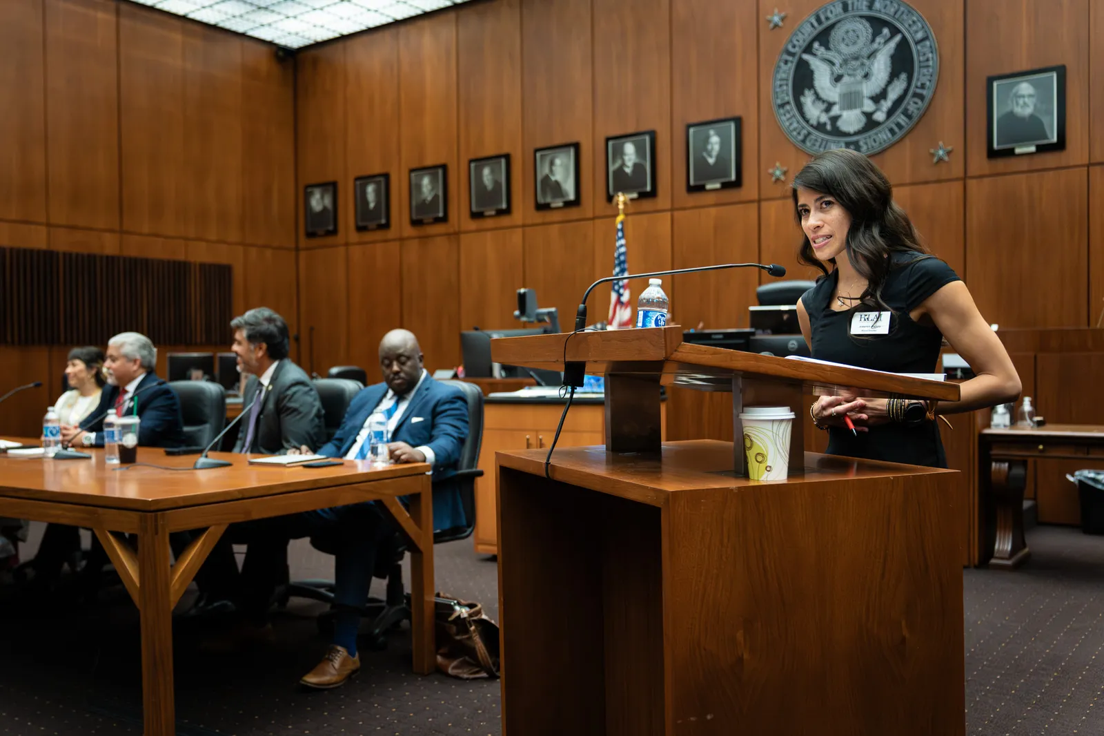 Hearing room event coverage
