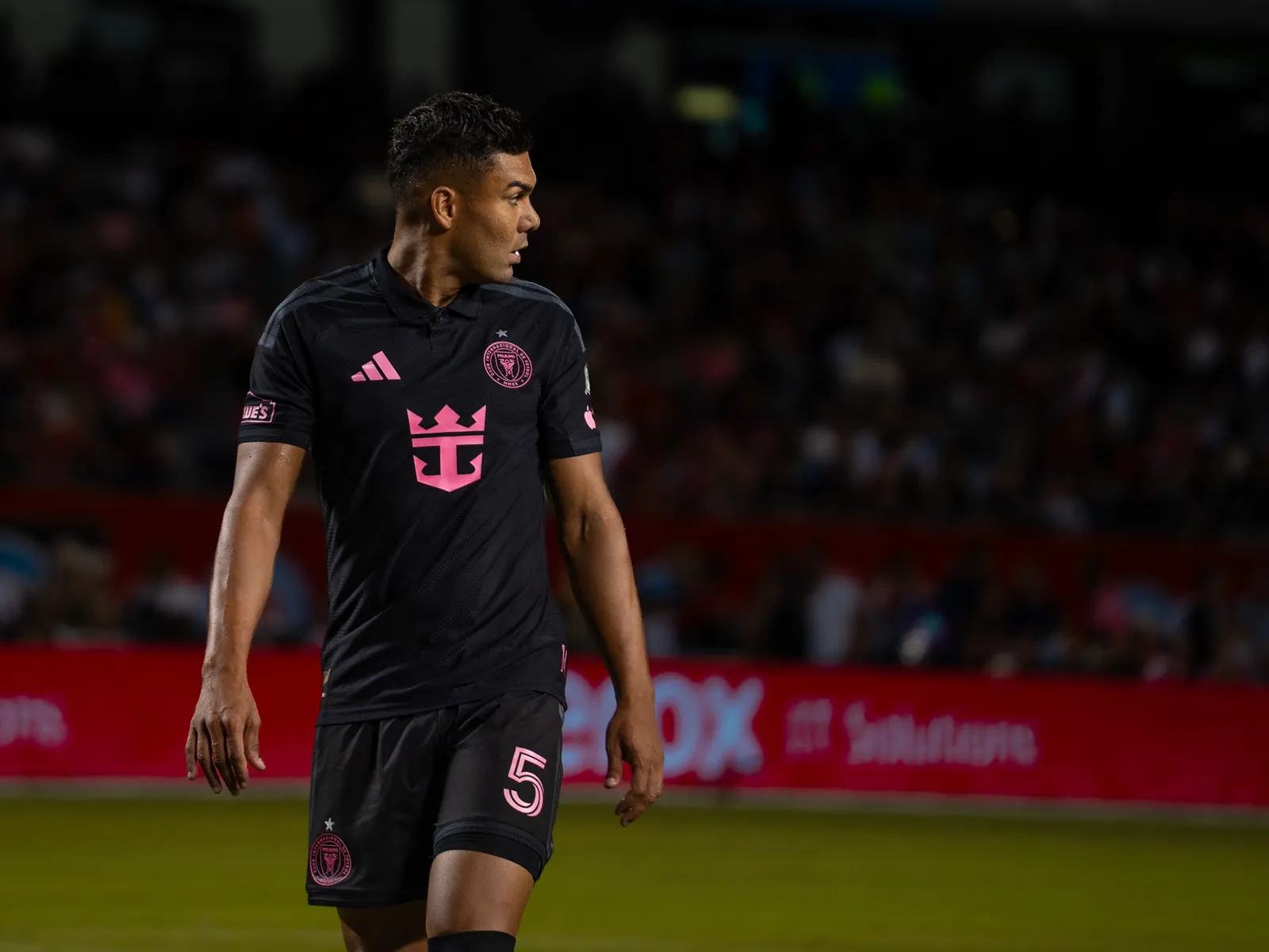 Inter Miami player under the lights
