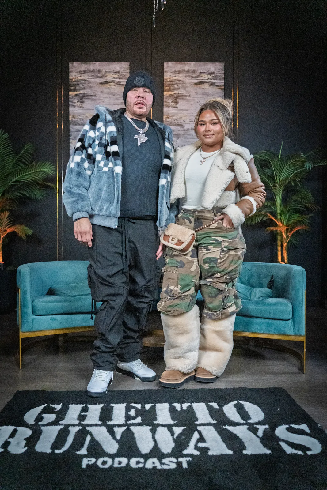 Fat Joe on the Ghetto Runways podcast set